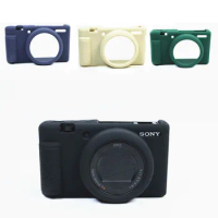 ZV1M2 Silicone Camera Case Body Cover Camera Bag Soft Protector for Sony ZV-1 II Digital Camera