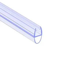 Balley Seal Strip Penutup Celah Pintu Kaca Kamar Mandi PVC - Tutup Celah, Cegah Rembes, Estetika Min