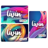 KARTU E-TOLL LIVIN MANDIRI - E-MONEY MANDIRI LIVIN KARTU TOL SUPORT NFC