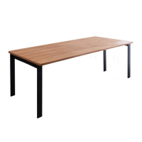 Birdie-工業風6.7尺鋁合金長桌/餐桌/會議桌/工作桌-T1型200×90cm-200x90x74cm