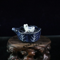古玩景德鎮瓷器硯滴水注文房四寶墨滴國畫調色書法加水磨墨水滴壺