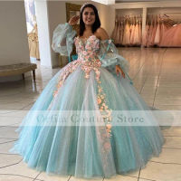 vestido de gala Quinceanera Prom Dress Off Shoulder Mexican Girl vestidos formais Party Wear Sweet 15 Dress Corset Back