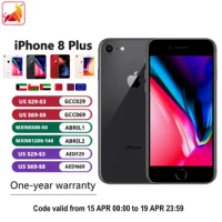 Original Apple iPhone 8 Plus 64GB/ 256GB ROM 5.5 "IPS LCD iOS 4G LTE RAM 3GB Hexa Core 12MP Fingerprint Smartphone
