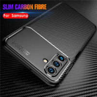 Beetle Matte Phone Case For Samsung Galaxy A54 A34 A24 A14 4G Soft Shockproor Carbon Fiber Cover Coque For Samsung A 54 34 14 24