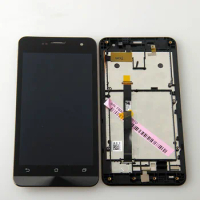For ASUS Zenfone 5 T00J A500KL A500CG A501CG Touch Digitizer Sensor with LCD Display Monitor Screen Module Panel Assembly Frame