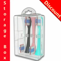 Electric Toothbrush Head Storage Case Transparent Travel Portable Box Universal Holder for Philips Oral B Sushi Panasonic