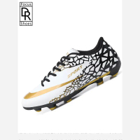 D R2025 Giày đá bóng mới, chống nước, nhẹ, thoáng khí tốt, size 35–44 (màu đen, màu cam, màu trắng)