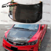 Car Front Hood For CIVIC FD2 MUG Style Body Kit Air Vent Bonnet Cover for FD2 Carbon Fiber Glass Engine Hood Auto Accessories