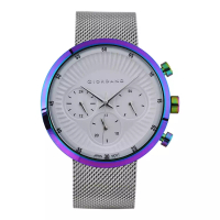 Giordano Watches Jam Tangan Pria Giordano Metropolitan GD-1066-66 Men White Dial Mesh Strap [No Box]