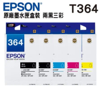 EPSON 364 / T364 原廠墨水匣 二黑三彩