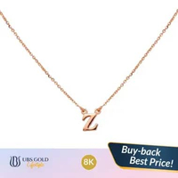 UBS Gold - Kalung Emas Alpha Cheri Z - 8k - Kkv16064k Adj(39-42cm)-Rose Gold