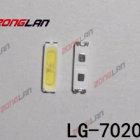 60pcs FOR LG Innotek LED LED Backlight 0.5W 7020 3V Cool white 40LM TV Application LEWWS72R24GZ00
