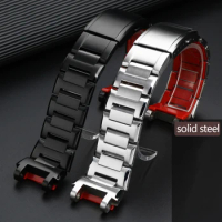 For Casio MTG-B1000 G1000 Watchband MTG-B2000 Metal Strap Steel Heart 316L Stainless Steel Red Bracelet with Tools Wristband