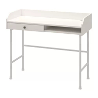 HAUGA 書桌/工作桌, 白色, 100 x 45 公分