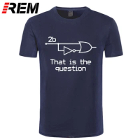 REM Summer Funny To Be Or Not To Be Electrical Engineer T-Shirt Cotton Short Sleeve T Shirt