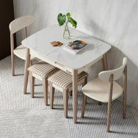 Extendable Dining Table Modern Waterproof Luxury Nordic Camping Dining Table Folding Living Room Mesas De Comedor Ornament