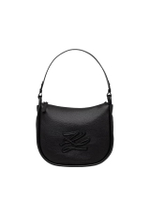 กระเป๋ารุ่น WOMEN K/AUTOGRAPH PATCH HALFMOON SHB สี BLACK