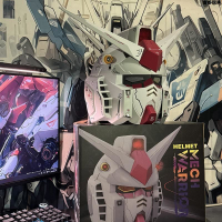 KO BN HEAD Collection RX-78-2 GUNDAM หมวกกันน็อคพรีเมียมสไตล์โลโล สามารถสวมใส่ได้ มีไฟเรืองแสง หมวกก