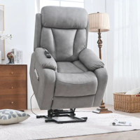 Electric Power Lift Recliner Chair for Elderly, Fabric Recliner Chair for Seniors, Home Theater Seating,Living Room Chair