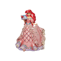【Enesco】精品雕塑 Disney 迪士尼 小美人魚 愛麗兒華麗禮服居家擺飾