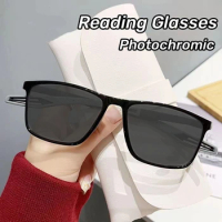 Portable Anti Slip Photochromic Sports Presbyopia Glasses Trend Anti-blue Light Reading Glasses Outdoor Anti-collision Glasses