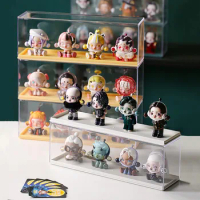 Clear Display Storage Box Countertop Cube for Collectibles, Action Figures Miniature Figurines Dustproof Protection Display Case
