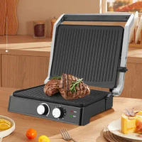 Household Electric Grill Smokeless Barbecue Electric Grill Pan 2000W Grill Grill Skewer Multi-Function Grill Pan Machine