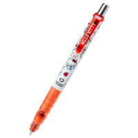 小禮堂 Hello Kitty 日製自動鉛筆《紅白.看書》0.5mm.自動筆.DelGuard系列