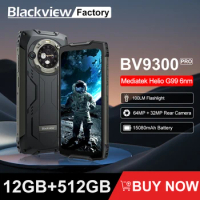 Blackview BV9300 PRO Rugged Smartphone 8GB/12GB RAM 256GB Helio G99 Android 13 Mobile Phone Dual Display Cellphones 64MP Camera