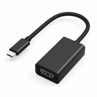 Type C to HDMI-Compatible USB C to HDMI-Compatible Video Cable Type-C to HD TV Display Adapter USB3.1 4K 60Hz Converter
