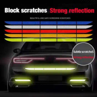Car Sticker Reflective Warning Safety Tape Anti Collision Warning Reflective Strips For Automobile Trunk Car Exterior Accessorie