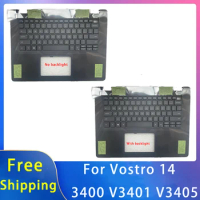 New For Dell Vostro 14 3400 V3401 V3405;Replacemen Laptop Accessories Palmrest/US Keyboard 0TV7CN
