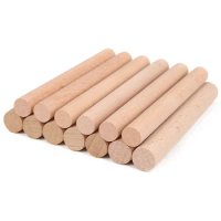 5pcs No Hole Long Straight 100mm 150mm 200mm 400mm Natural Wood Sticks for DIY Crafts Woodcraft