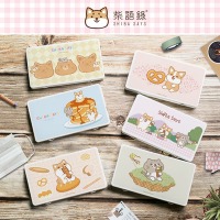 【收納皇后】Shiba Says 柴語錄 甜點系列 口罩收納盒 置物盒 零錢盒 柯基/柴犬/貓咪(18.4x10.4x1.5cm)