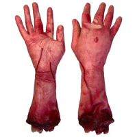 2PCS Broken Men Hand Blood Dreses Severed Bloody Limbs Novelty Dead Broken Hand Gadgets