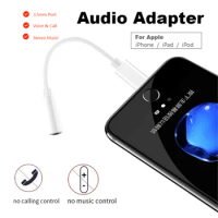 Audio Adapter For Apple iPhone 14 3.5mm Headphone Jack Adapter For iPhone 13 12 11 Pro Max SE 8 Plus Earphone Aux Audio Splitte
