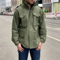 Jaket Parka Army Long Coat Model M65 Jaket Klasik Vintage Hobby Army Look Hijau Army XL