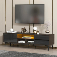 TV stand,TV Cabinet,entertainment center,TV console,media console,with LED remote control lights,UV bloom drawer panel