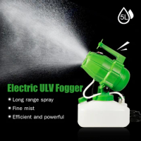 Electric ULV Fogger Portable Ultra-Low Volume Atomizer Sprayer Fine Mist Blower Humidifier Pesticide Nebulizer 5L