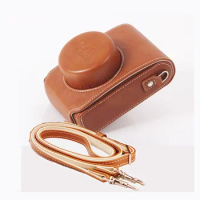 Portable camera bag PU leather case for Leica D-LUX 7 D-LUX7 d-lux typ109 Camera Case Cover with shoulder strap