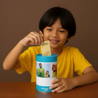 CELENGAN Karakter VIRAL SMALL KECIL MINI MURAH MINIMALIS PRAKTIS UK : Tinggi 10 cm Diameter 8 cm min