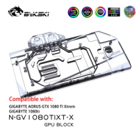 Bykski N-GV1080TIXT-X, Full Cover Graphics Card Water Cooling Block for Gigabyte AORUS GTX1080Ti Xtreme Edition