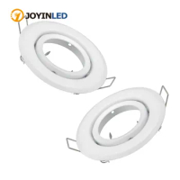 10pcs/lot Round Adjustable LED Ceiling Downlight Mounting Frame GU10/MR16/GU5.3 Bulb Holder Spot Lighting Fitting Fixture