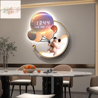 創意亞克力電子掛鐘 現代時尚裝飾壁鐘 靜音時鐘 氣球造型壁鐘 客廳餐廳牆面掛鐘 藝術掛飾