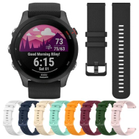 Quick Release 22mm 20mm 18mm Silicone Band For Garmin Forerunner 255 255S Music 245 55/Venu 2 Plus 2S/Vivoactive4 4S Watch Strap