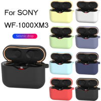 Silicone Earphone Case For SONY WF-1000XM3 Case Earphone Charging Box For SONY WF 1000XM3 Protective Case with Hook Anti-shock