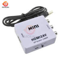 Mini 0.5m HDMI to RCA AV Converter HDMI to AV adapter For Android TV Smart Box Laptop Chromecast for 480P NTSC/PAL HDMI2AV