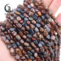 New Irregular Natural Stone Brown Pietersite Jaspers Beads For Jewelry Making Loose Spacer Beads DIY Bracelets Necklace 6-8mm
