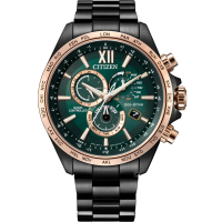 【CITIZEN 星辰】Eco-Drive 光動能 浩瀚時空電波對時 時尚男錶 手錶 畢業 禮物(CB5956-89X/45mm)