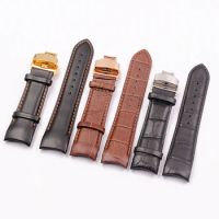Watch Accessories For Tissot Kutu T035 Leather Strap T035627 T035617 T035407 T035410A Men's Watch Strap